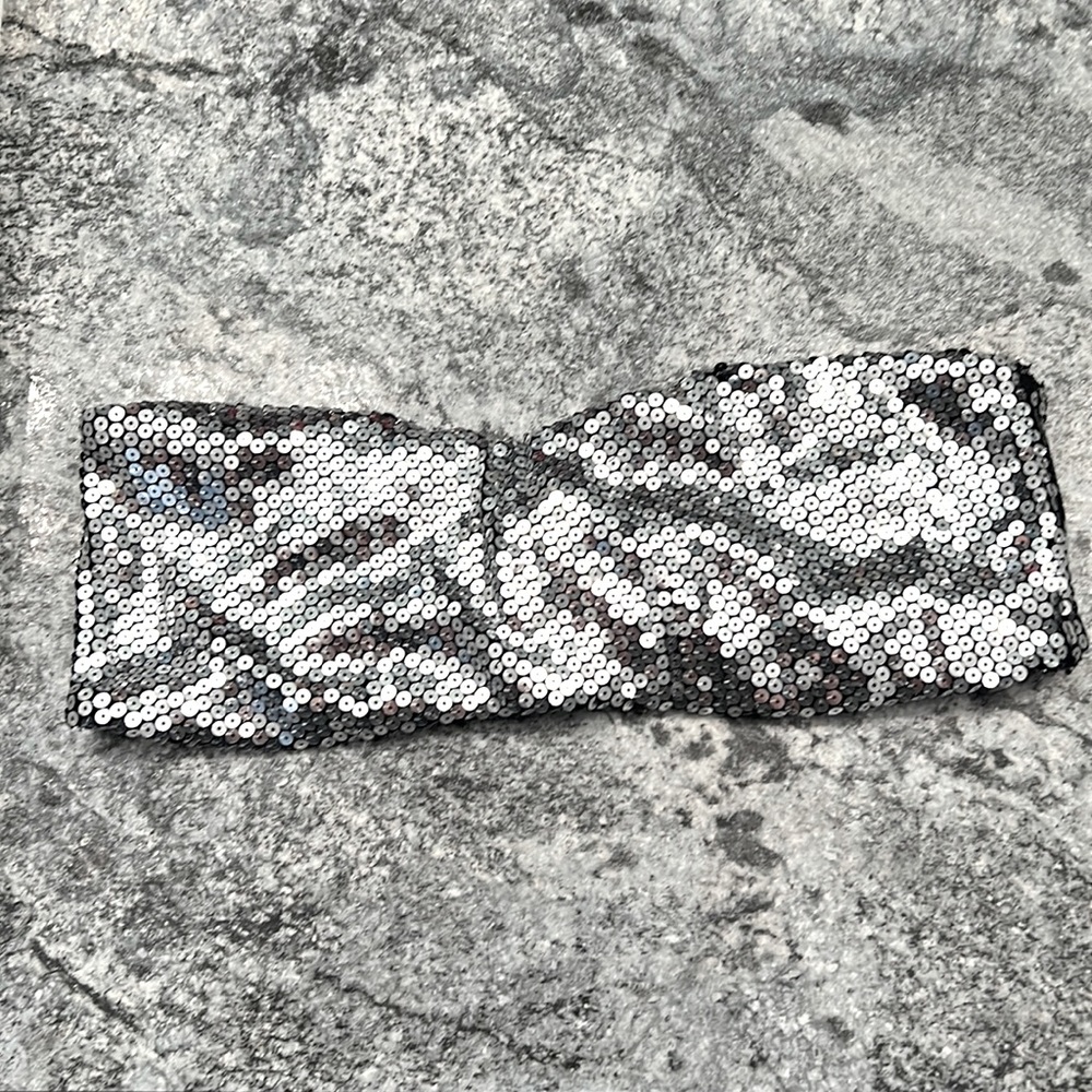 Sparkly sequin tube top/bra